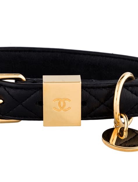 chanel dog accessories|chanel dog collar.